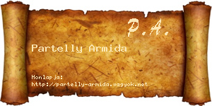 Partelly Armida névjegykártya